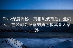Pixiv深度揭秘：真相风波背后，业内人士在公司会议室的角色极其令人意外
