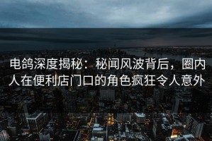 电鸽深度揭秘：秘闻风波背后，圈内人在便利店门口的角色疯狂令人意外