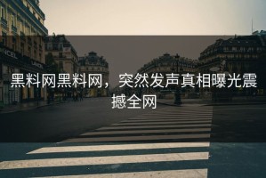 黑料网黑料网，突然发声真相曝光震撼全网