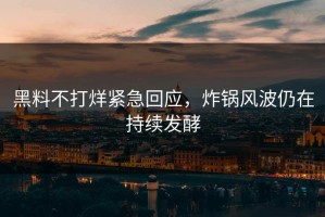 黑料不打烊紧急回应，炸锅风波仍在持续发酵